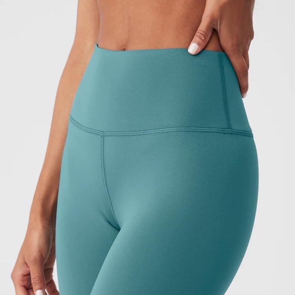 ALO 7/8 High-Waist Airlift Legging Teal Agate XL SOLD OUT! $128 Brand New - Picture 3 of 3
